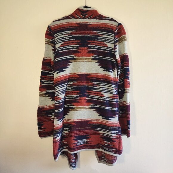 Lucky Brand Southwest Long Cardigan Boho Cabin Chic Yellowstone Praire Size XS/S - Picture 6 of 8